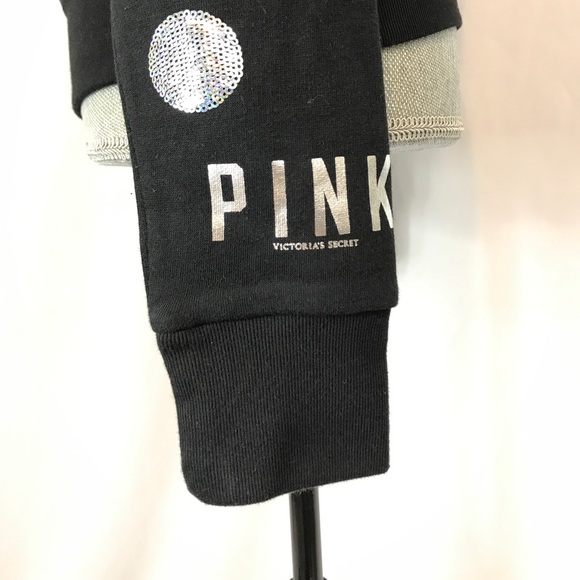 NEW Victoria Secret Pink polka dot sequin sweater - Picture 3 of 5